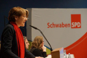 Ulrike Bahr sagte, die SPD in Schwaben sei mit erfahrenen und jungen Talenten auf den Listen auf einem ermutigenden Weg.